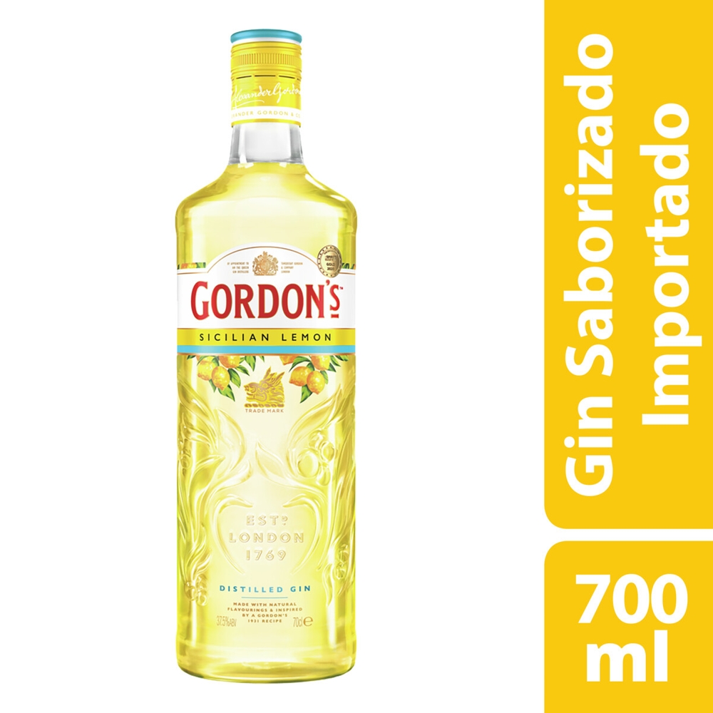 Gin lemon sicilian Gordon's 700ml - Sonda Supermercado Delivery