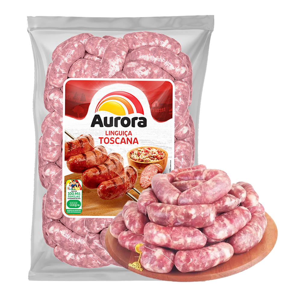 Linguiça toscana Aurora a granel 500g - Sonda Supermercado Delivery
