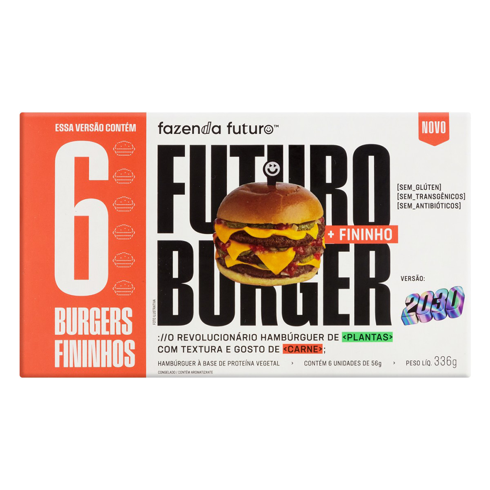 Hambúrguer Vegetal Fazenda Futuro Burger 4.0 Congelado Caixa 336g