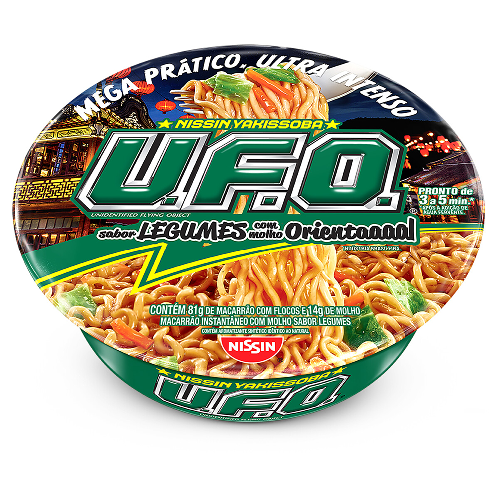 Macarrão instantâneo legumes com molho oriental U.F.O 95g - Sonda