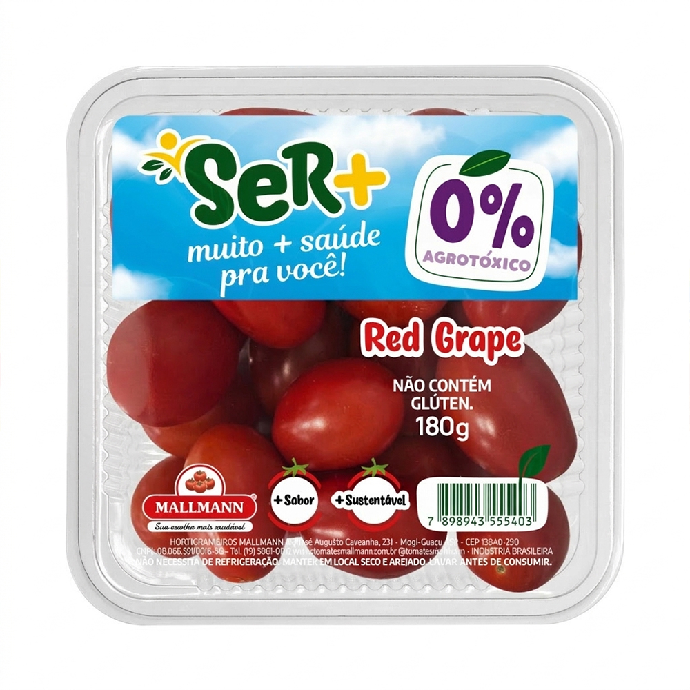 Tomate livre de agrotóxicos red grape Mallmann 180g - Sonda