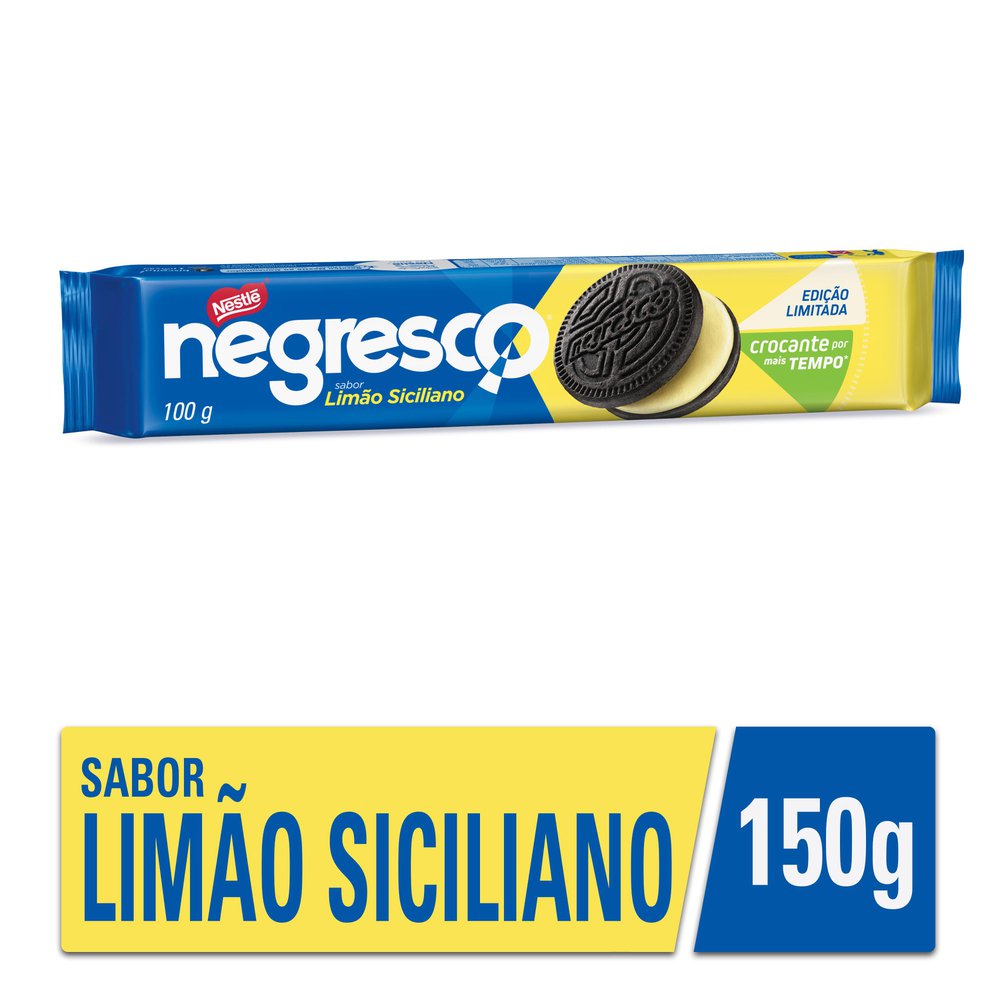 Biscoito Recheado NEGRESCO Limão Siciliano 100g - Sonda Supermercado  Delivery
