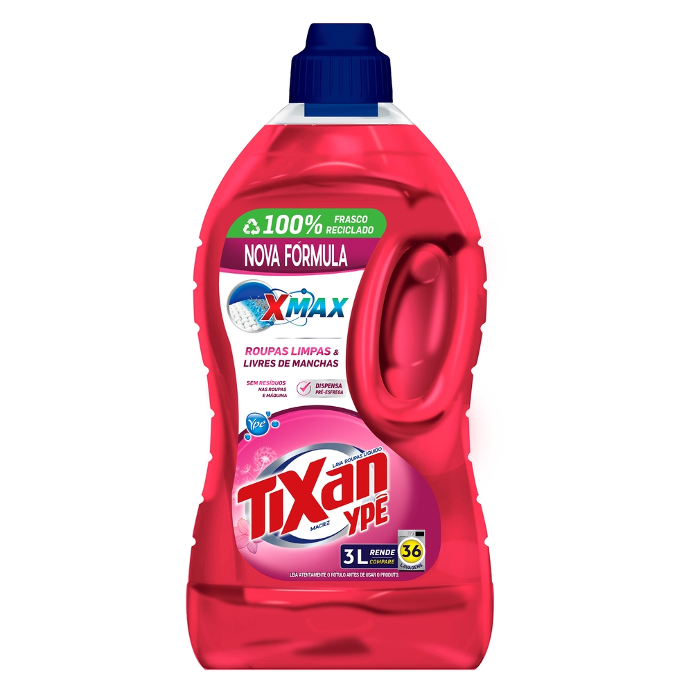 Lava-Roupas Líquido Maciez Tixan Ypê Frasco 3l - Sonda Supermercado ...
