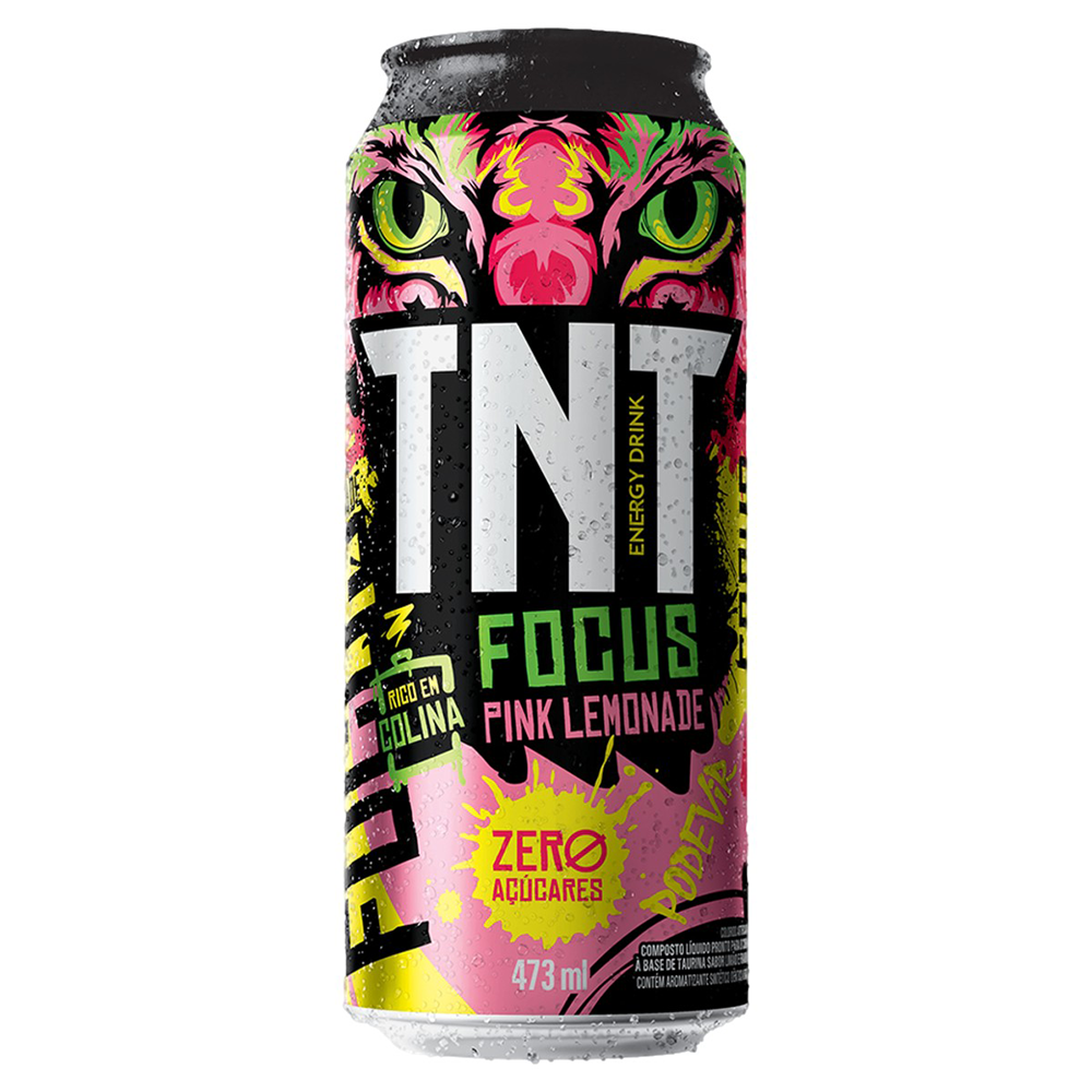 Energético pink lemonade TNT Focus lata 473ml - Sonda Supermercado