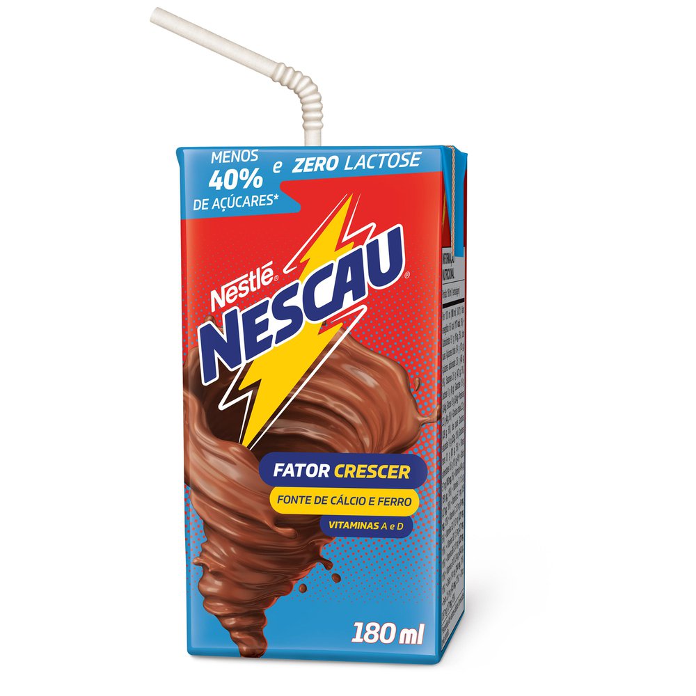 Bebida Láctea UHT Chocolate Nescau Caixa 180ml - Pé de Limão - Mercearia!