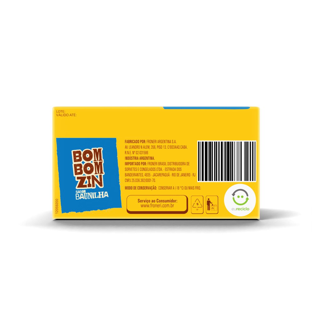 Sorvete bombozim baunilha Garoto 82,5g - Sonda Supermercado Delivery