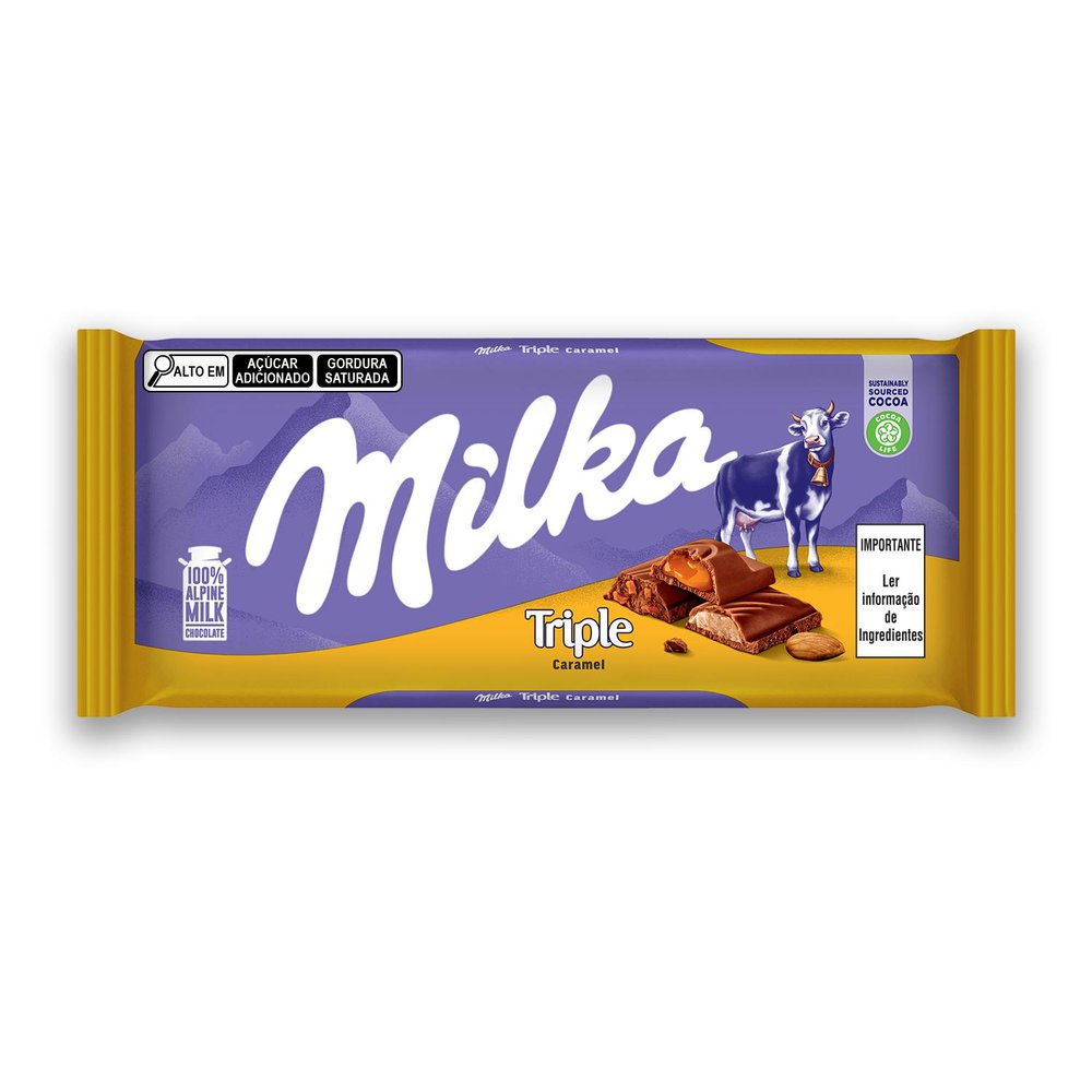 Chocolate triple caramel Milka 90g - Sonda Supermercado Delivery
