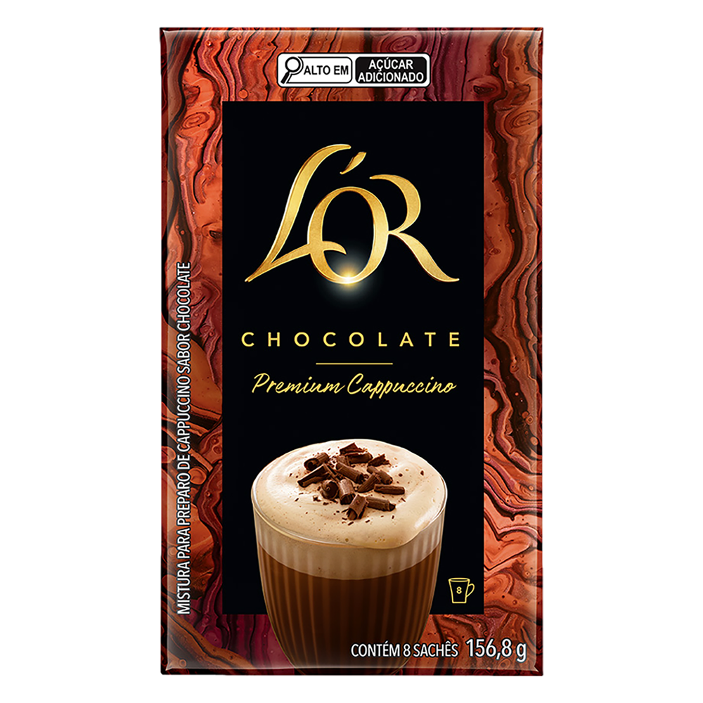 ココア Cappuccino solúvel chocolate premium L'or 156,8g - Sonda