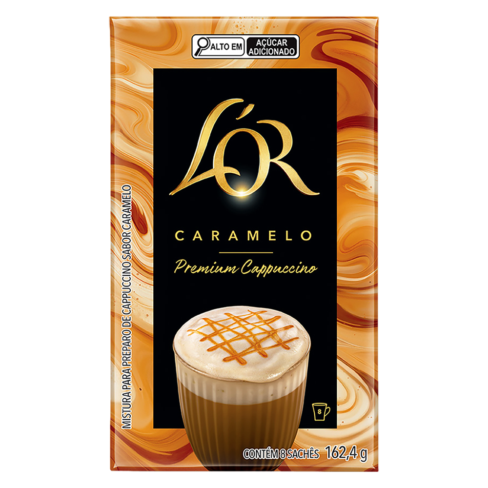 Cappuccino solúvel caramelo premium L'or 162,4g - Sonda