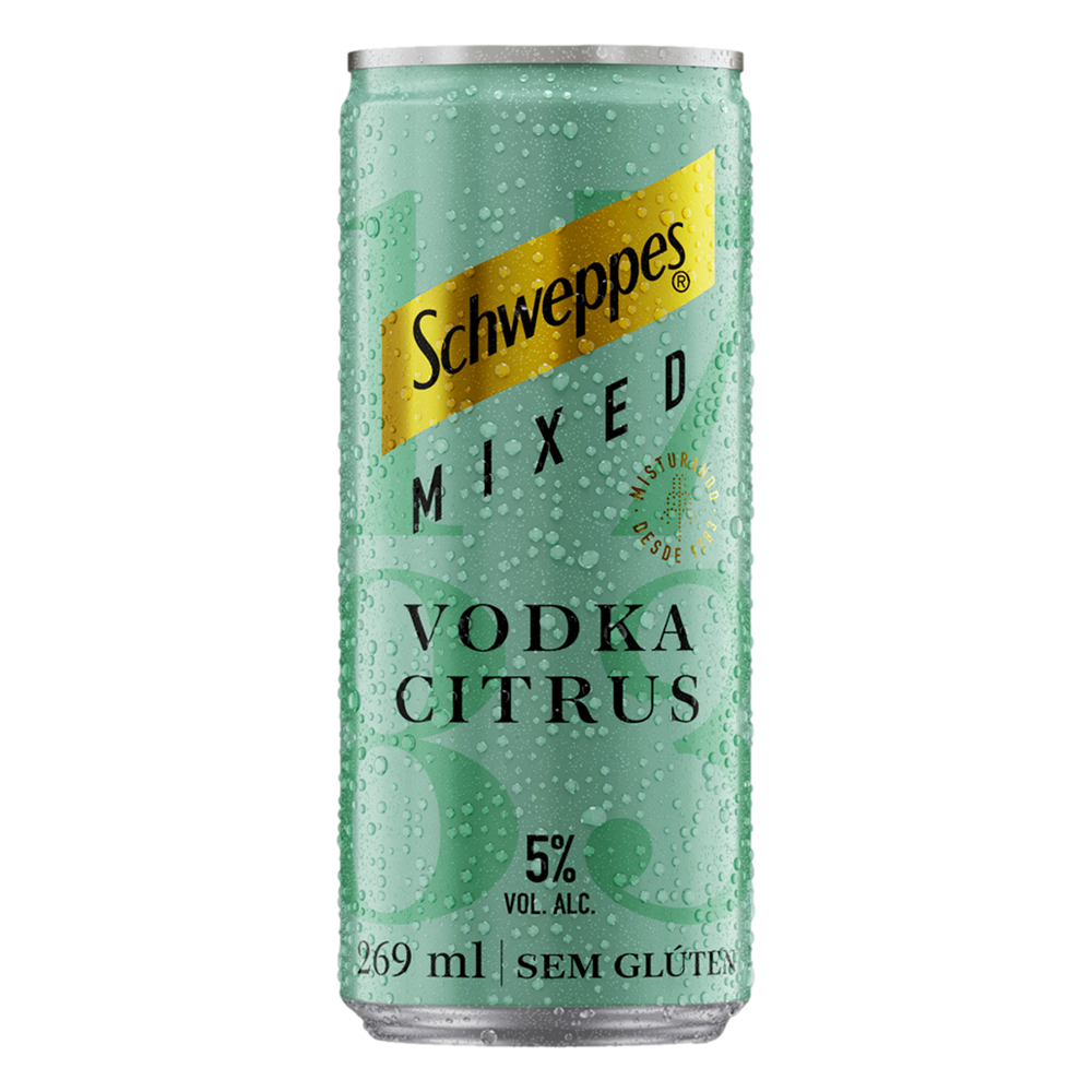 Bebida mista vodka citrus Schweppes lata 269ml - Sonda