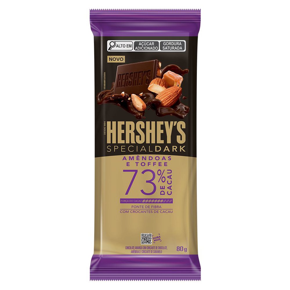 Chocolate 73% amêndoas toffe Hershey's Special Dark 80g - Sonda