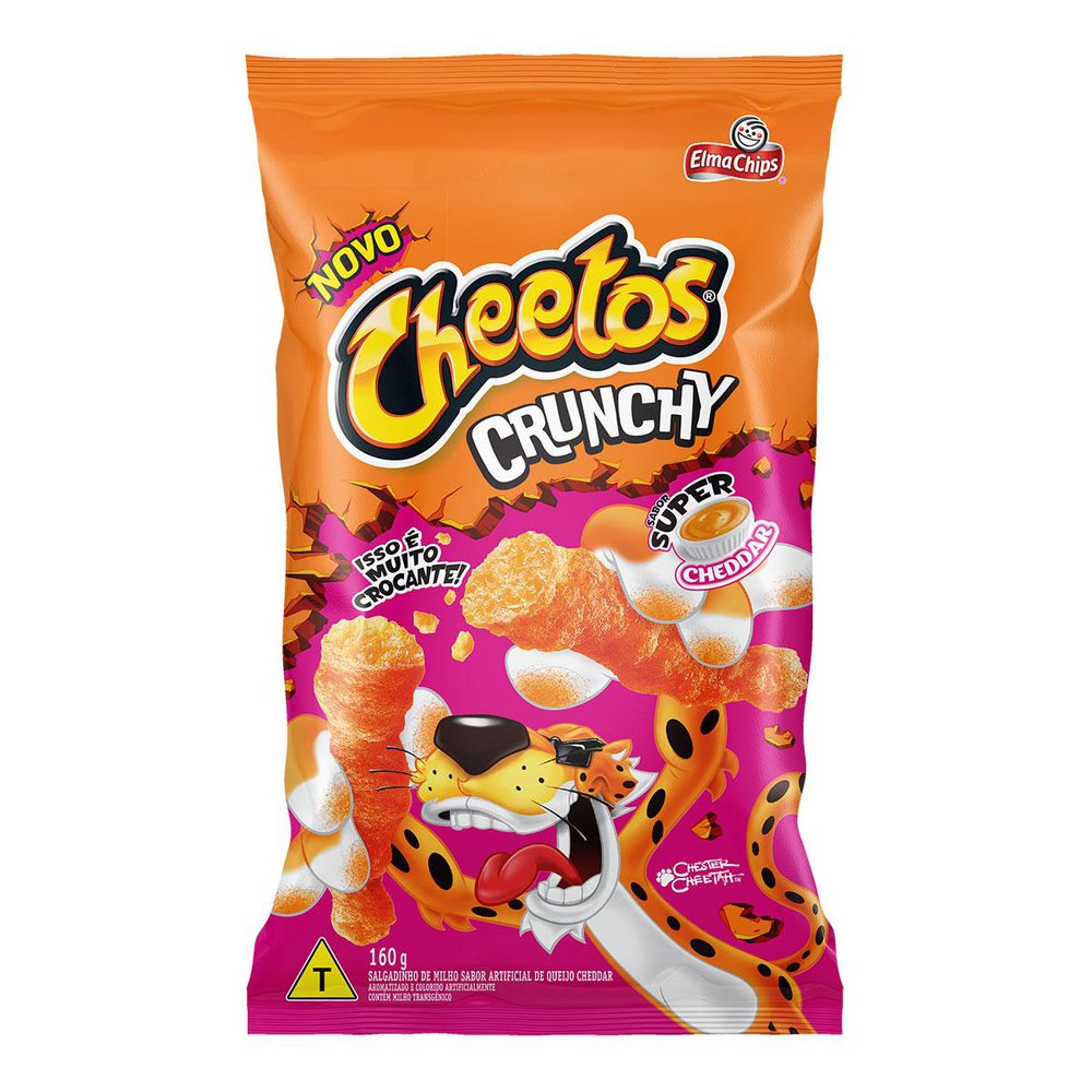 Salgadinho Crunchy Super Cheddar Cheetos 160g - Sonda Supermercado