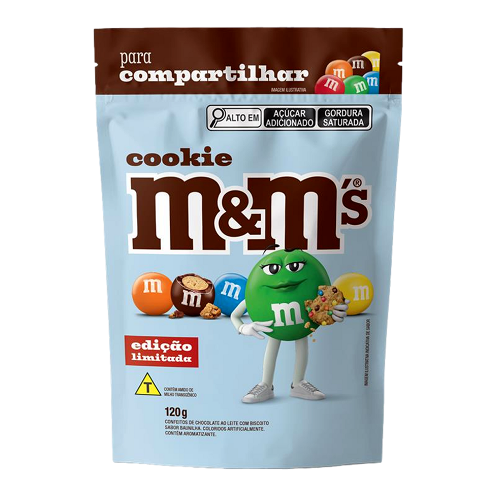 Confeito edição elimitida cookie M&M's 120g - Sonda Supermercado