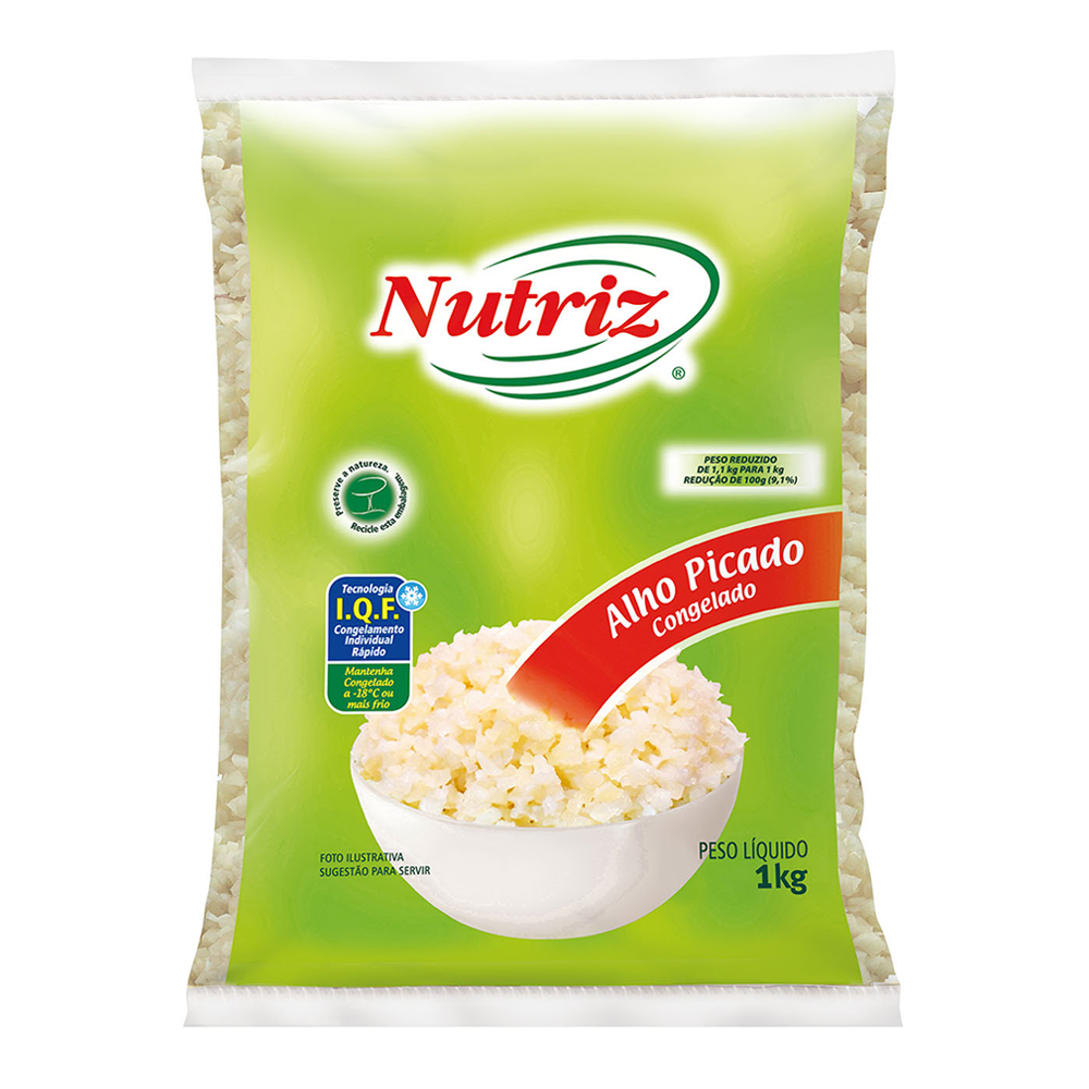 Alho Picado Nutriz Congelado 1kg - Sonda Supermercado Delivery