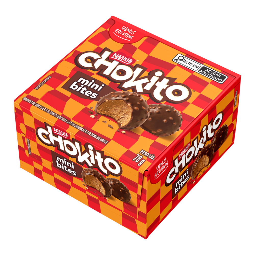 chocotto Sorvete chokito mini bites Nestlé 78g - Sonda Supermercado Delivery