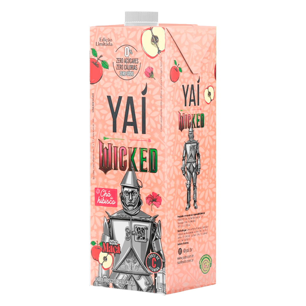 Chá Hibisco e Maçã Zero Açúcares Yaí Wicked 1l - Sonda