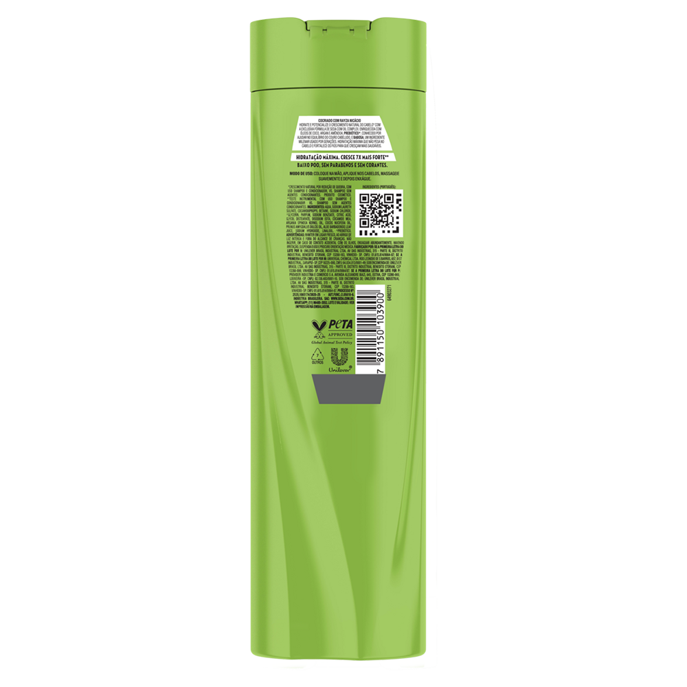 Shampoo Força & Crescimento Babosa Prebiotic Seda by Rayza Frasco