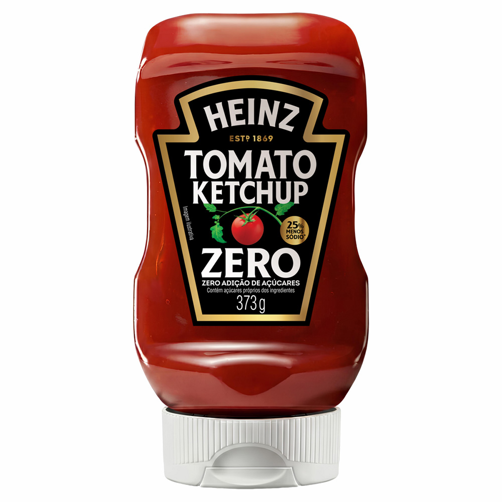 Ketchup Zero Açúcar Heinz Squeeze 373g - Sonda Supermercado Delivery