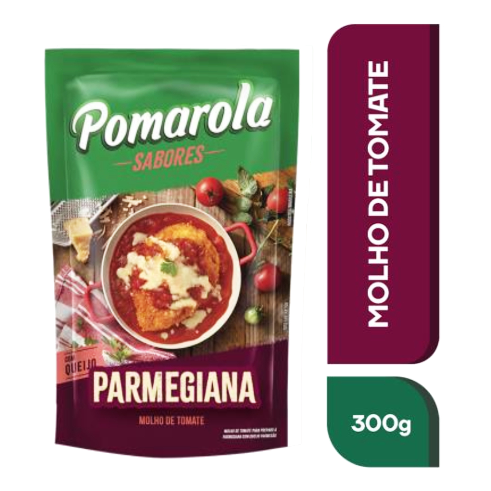 Molho de Tomate Parmegiana Pomarola Sabores Sachê 300g - Sonda ...