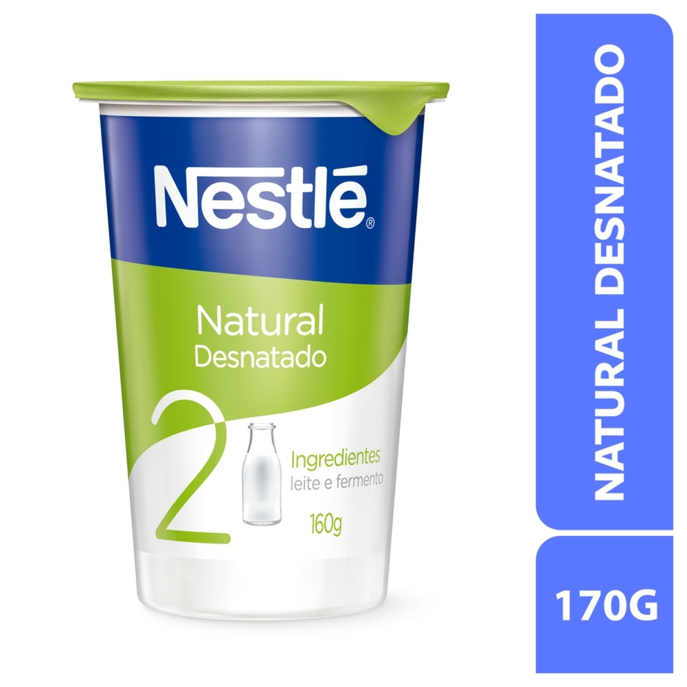 Iogurte Natural Nestlé Desnatado 160g - Sonda Supermercado Delivery