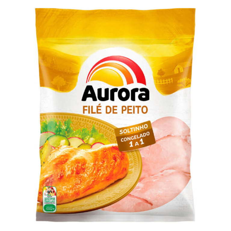 Cortes Congelados de Frango Aurora Filé de Peito 1kg - Sonda Supermercado  Delivery