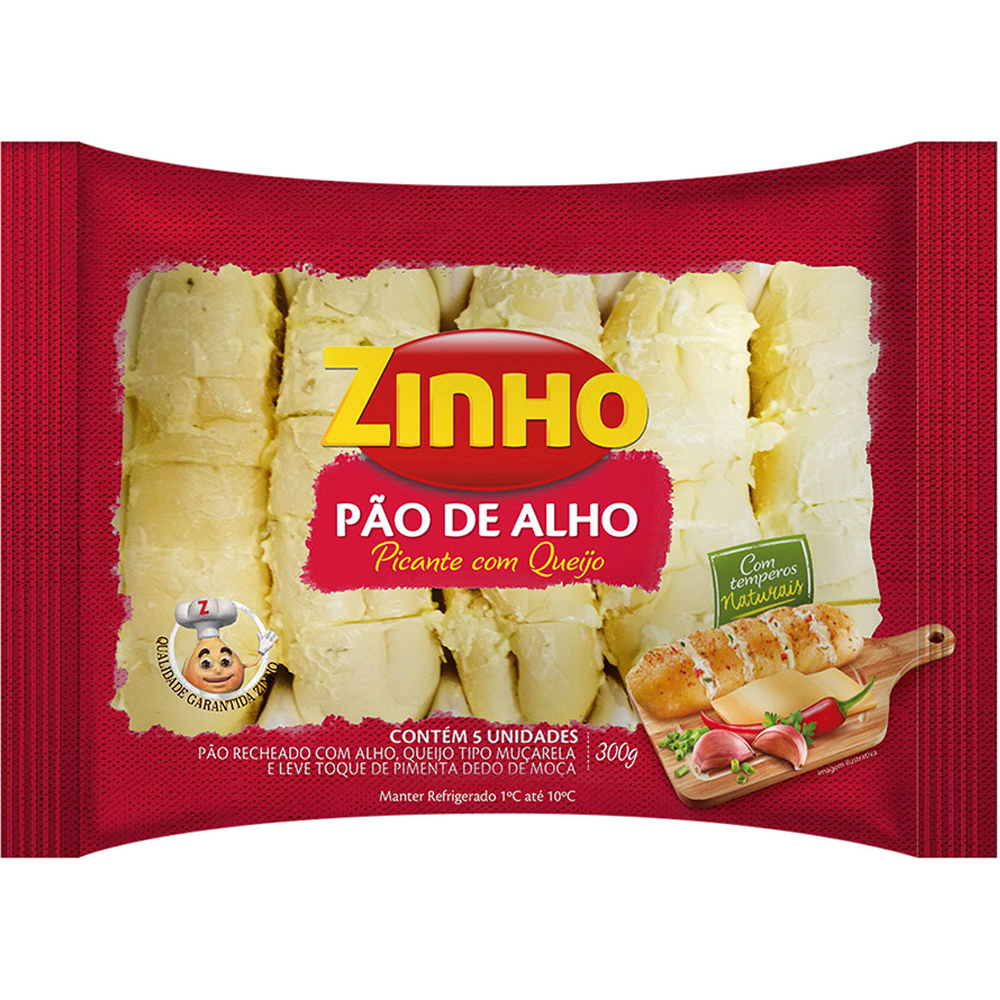 Pão de Alho Bolinha Recheado com Queijo Zinho 300g - Meat Store - Um novo  jeito de se comprar carne!!!