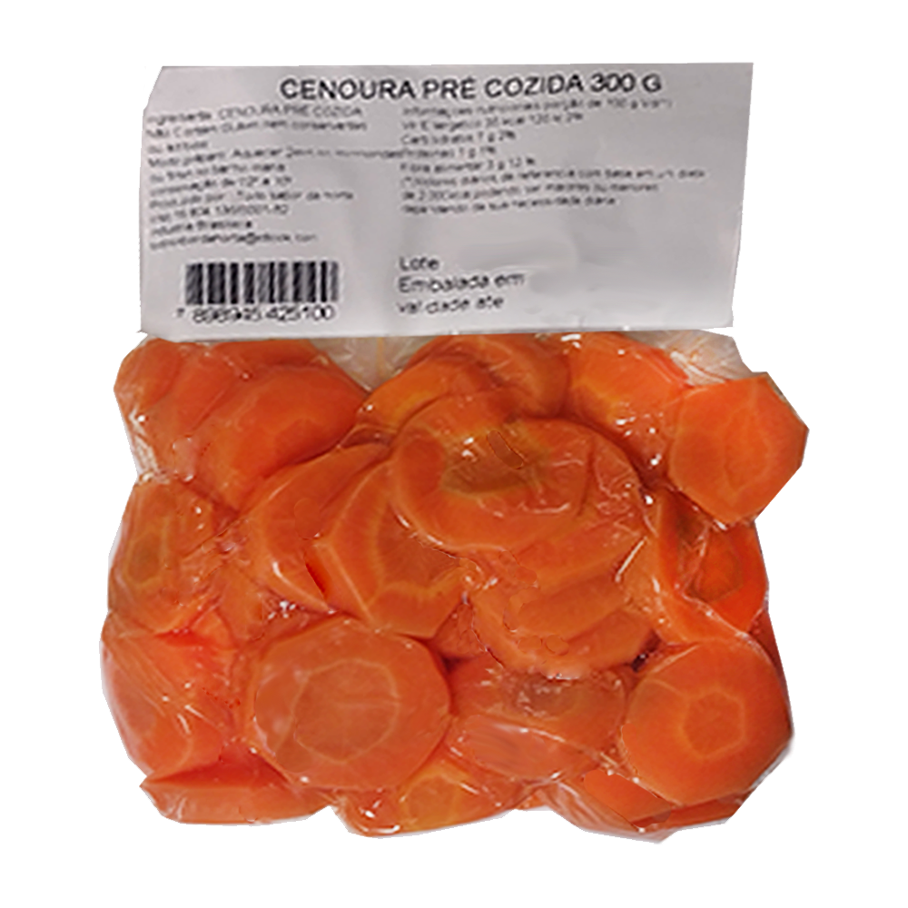 Cenoura Pré-Cozida Todo Sabor da Horta Vácuo 300g - Sonda Supermercado ...