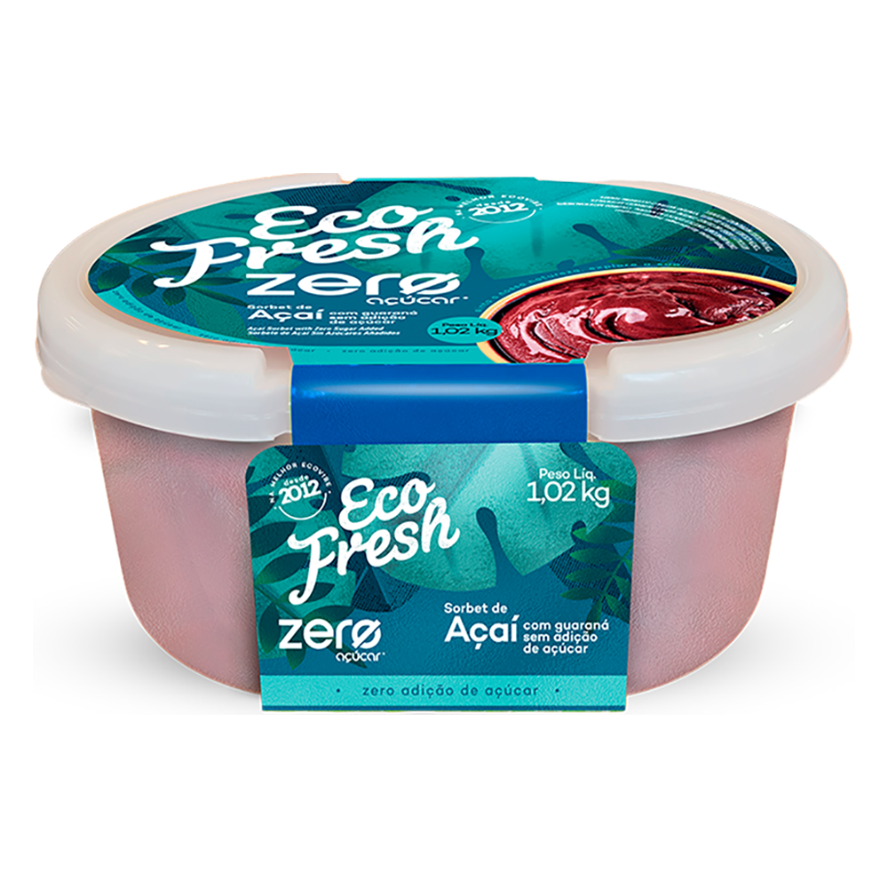 Açaí Zero Adição de Açúcares Eco Fresh Pote 1,02l - Sonda