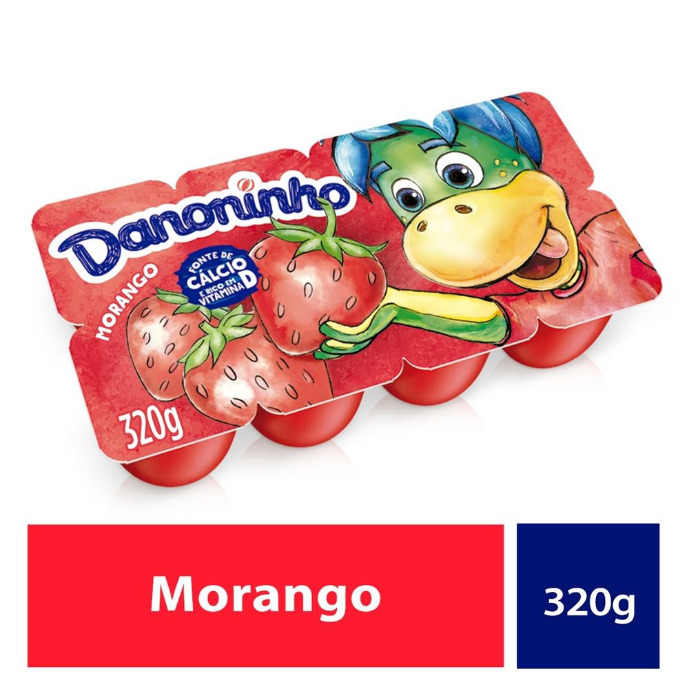 Queijo Petit Suisse Danoninho Ice Sorvete Morango com Cobertura de Uva 220g  - Sonda Supermercado Delivery