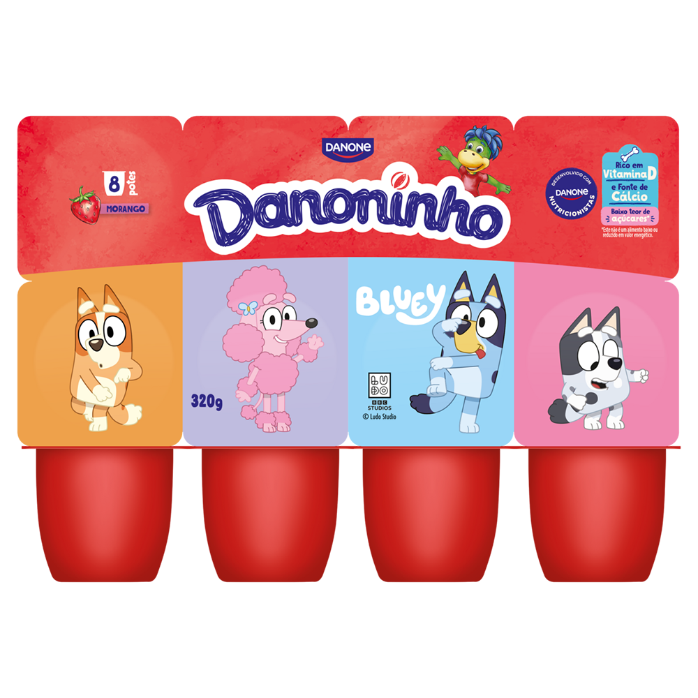 Petit Suisse Morango Danoninho Bandeja 320g 8 Unidades - Sonda