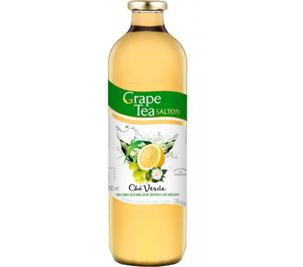 Salton Produto  GRAPE TEA SALTON CHÁ VERDE COM UVA MOSCATO E SABOR LIMÃO  SICILIANO E ERVA CIDREIRA 269ML