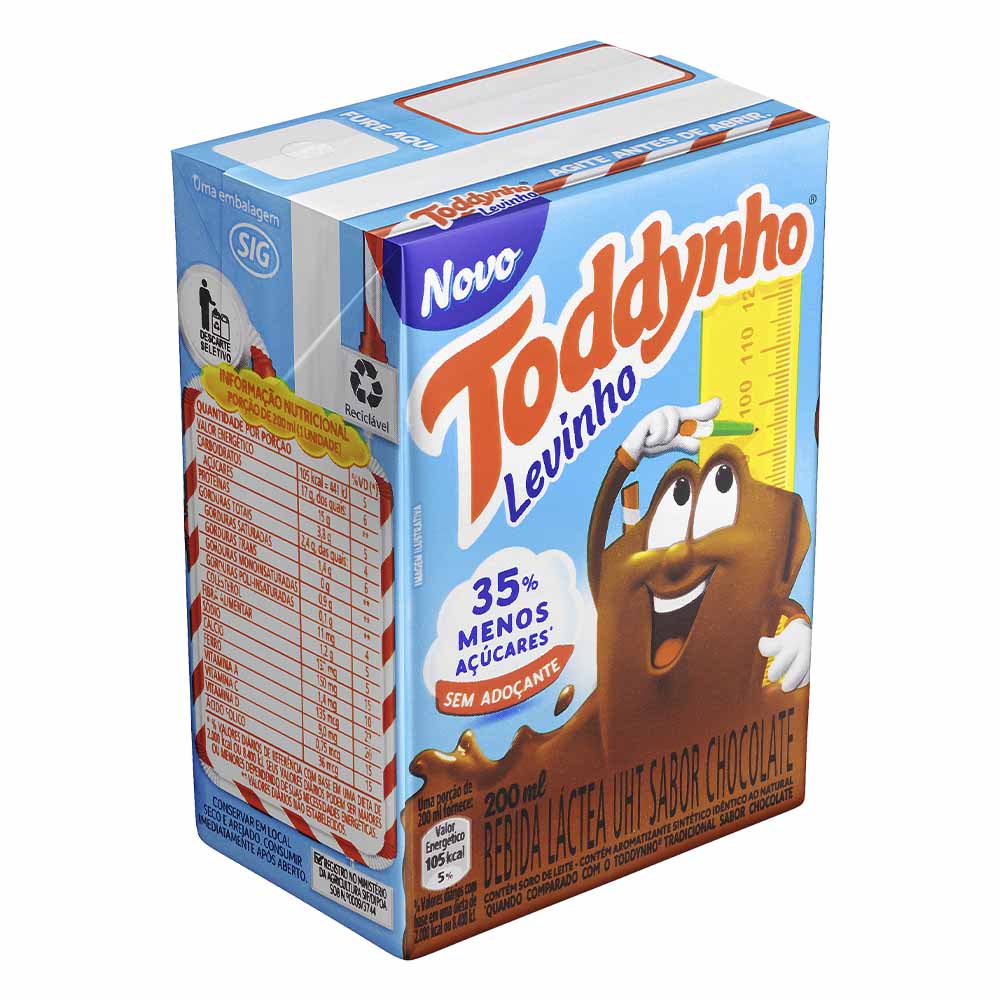 Caixa C/27 Toddynho 200ml - Sabor Chocolate