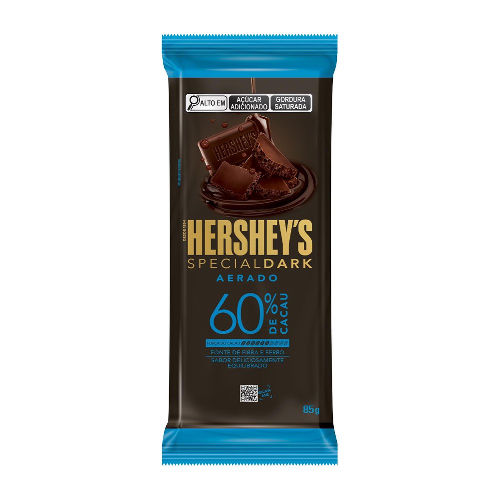 シナリー　W6、HS _CHOCOLATE_様 Chocolate aerado Hershey's Special Dark 85g - Sonda Supermercado