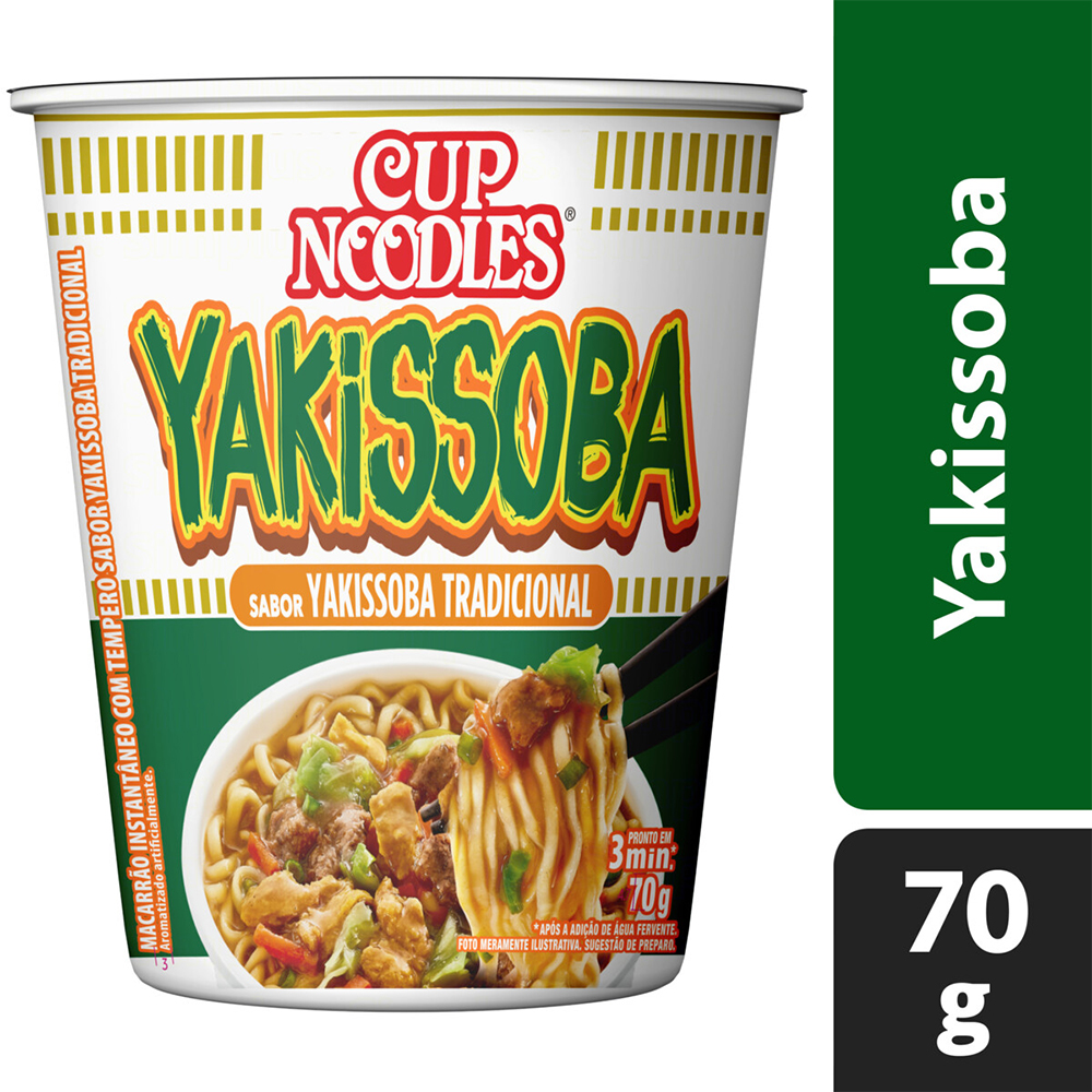 まるぞー Macarrão instantâneo yakissoba tradicional Nissin Cup Noodles 72g