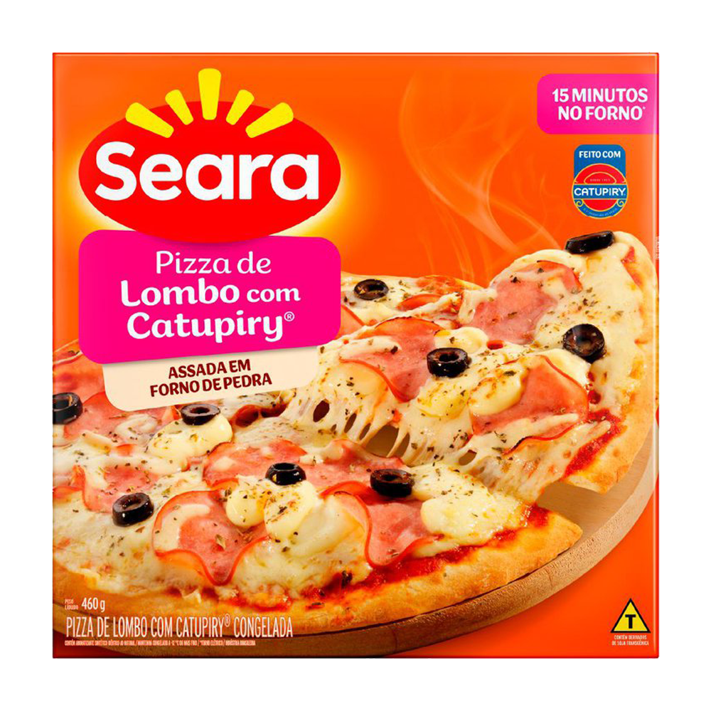 Pizza lombo com catupiry Seara 460g - Sonda Supermercado Delivery
