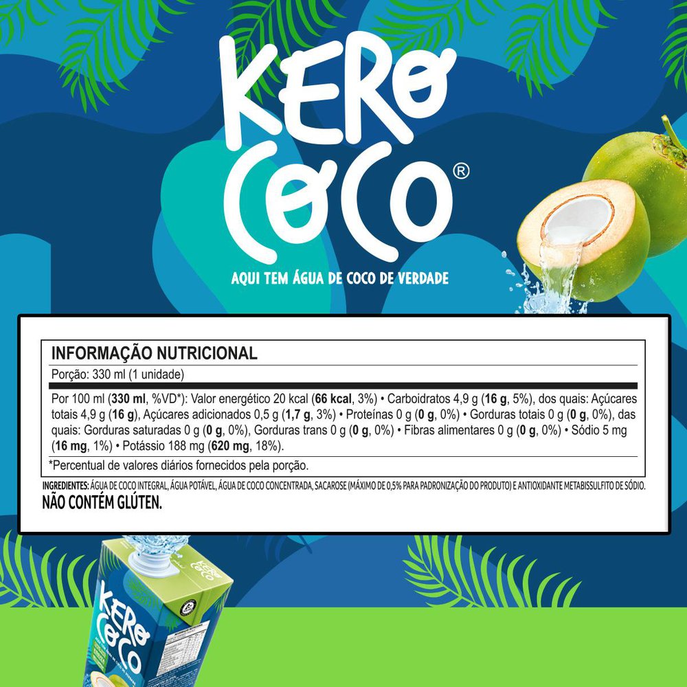 Água de coco Kero Coco 330ml - Sonda Supermercado Delivery