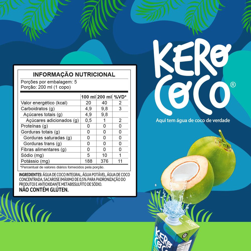 Água de coco Kero Coco 1 Litro - Sonda Supermercado Delivery