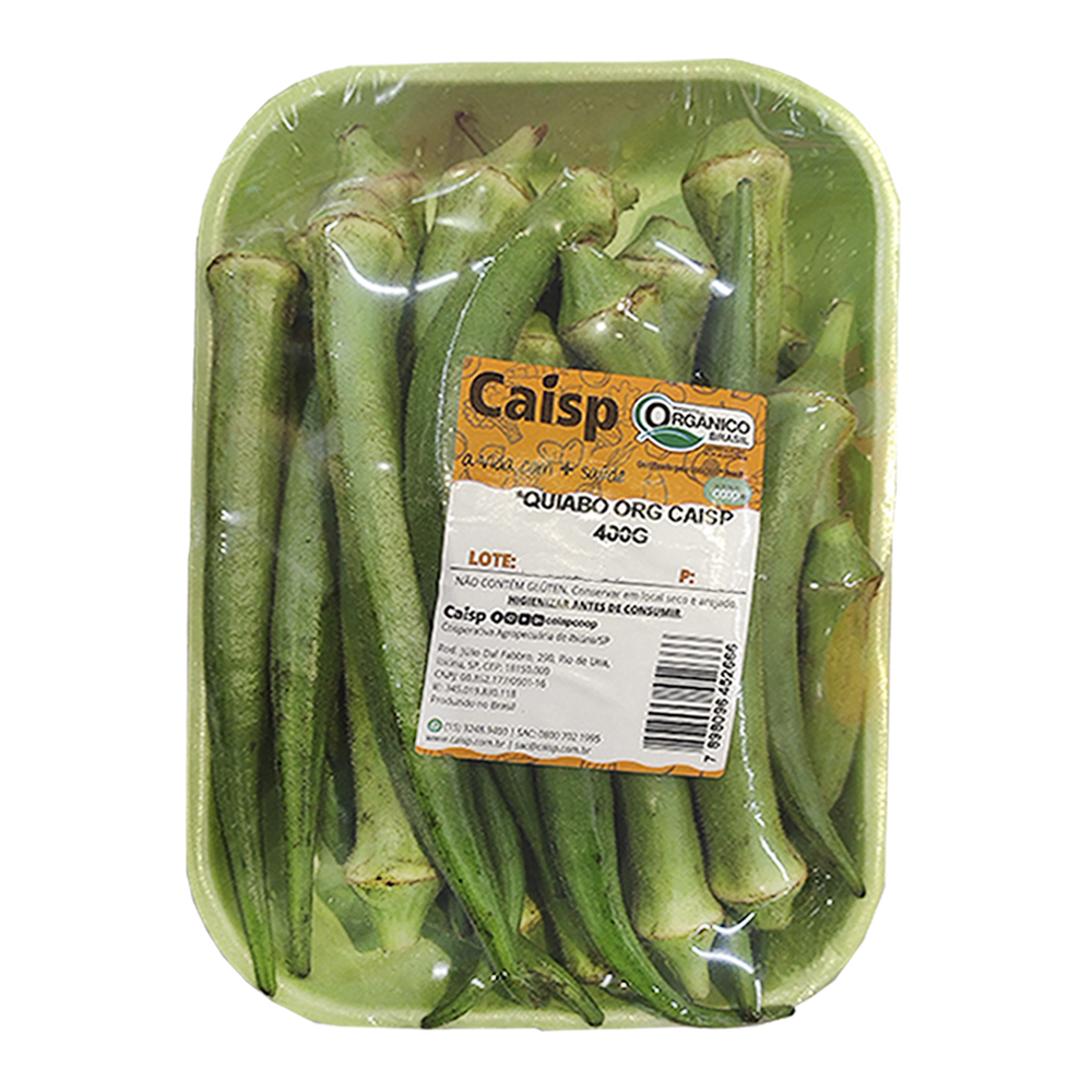 Quiabo Orgânico Caisp 400g - Sonda Supermercado Delivery