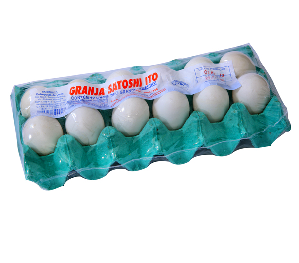 Satoshi Ovos branco grande Satoshi pvc 12 Unidades - Sonda Supermercado