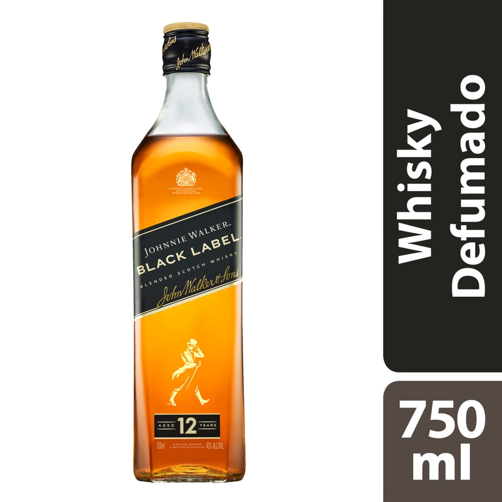 Whisky black label Johnnie Walker 750ml - Sonda Supermercado Delivery