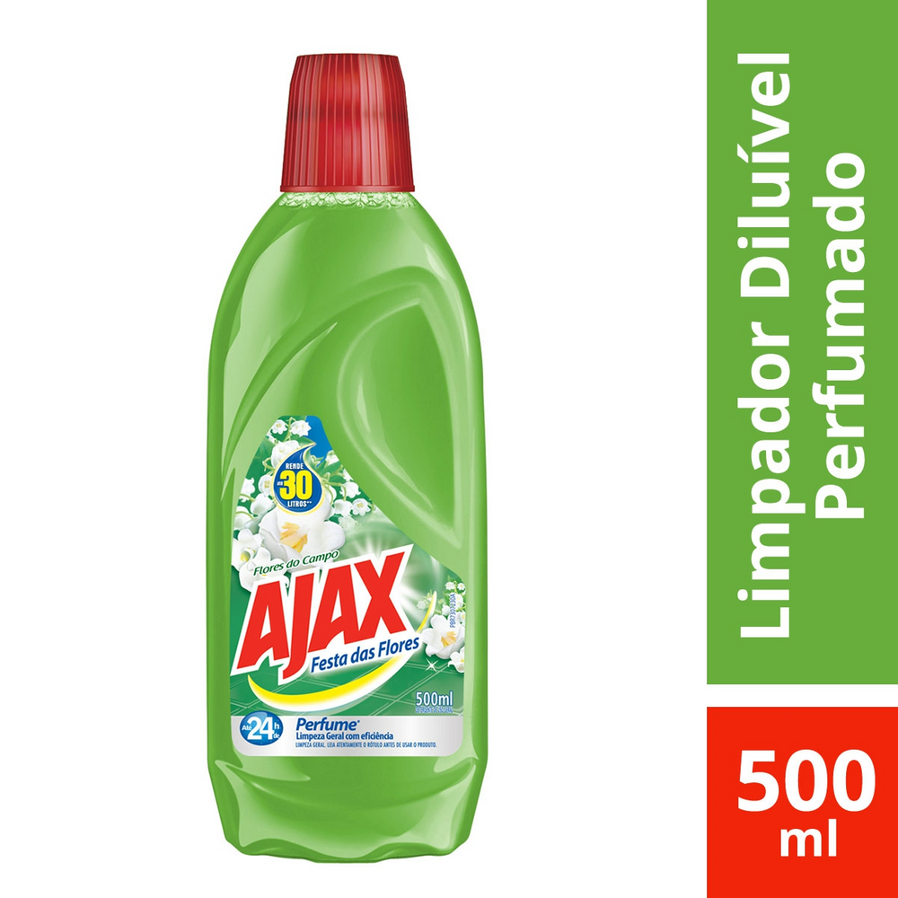 Limpador Perfumado Flores do Campo Ajax Festa das Flores 500ml