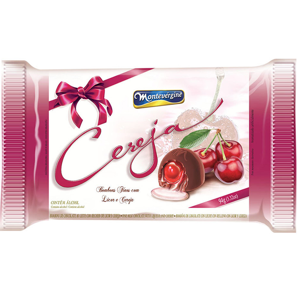 Bombom com licor de cereja Montevérgine 94g - Sonda Supermercado
