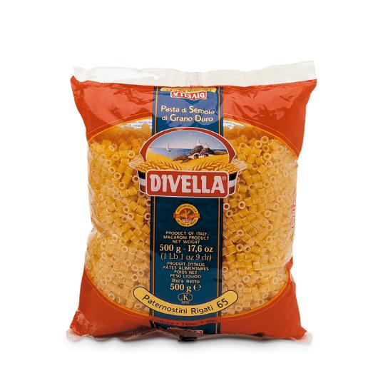 MACARRÃO DIVELLA PATERNOSTINI RIGATI 65 500G - Imagem em destaque