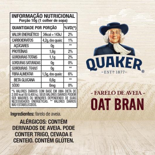 Farelo De Aveia Quaker Caixa 165G - Imagem em destaque