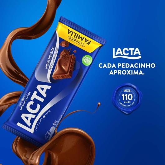 Chocolate Lacta ao leite 165g - Imagem em destaque