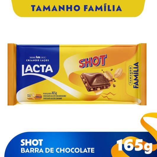Chocolate Lacta Shot 165g - Imagem em destaque
