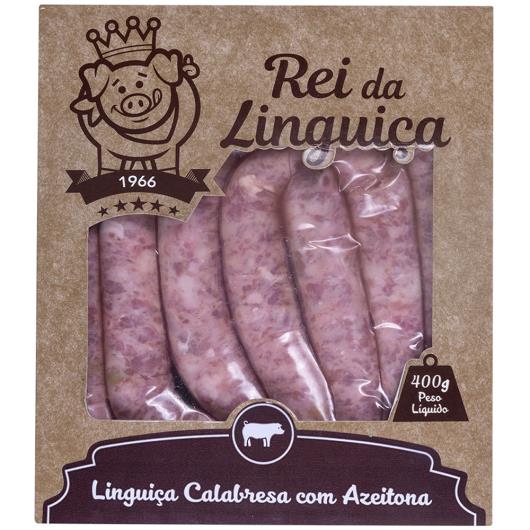 Linguiça Rei da Linguiça calabresa com azeitona 400g - Imagem em destaque