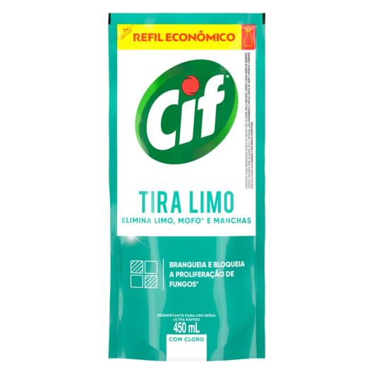 Desinfetante de Banheiro Especialista Cif Tira Limo Com Cloro 450ml Refil Econômico - Imagem em destaque