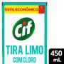 Desinfetante de Banheiro Especialista Cif Tira Limo Com Cloro 450ml Refil Econômico