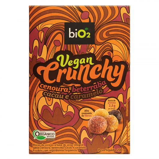Cereal BIO2 Vegan Crunchy cenoura, beterraba cacau e caramelo 200g - Imagem em destaque